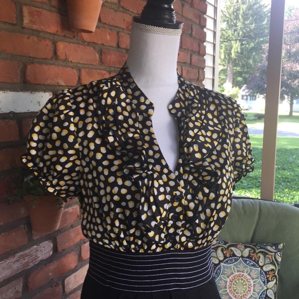 Retro Style Polka Dot Dress - Picture 2 of 7